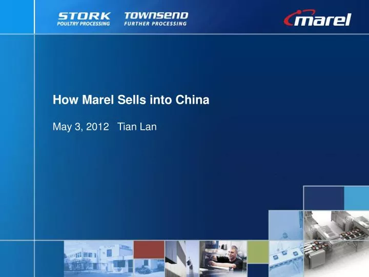 how marel sells into china