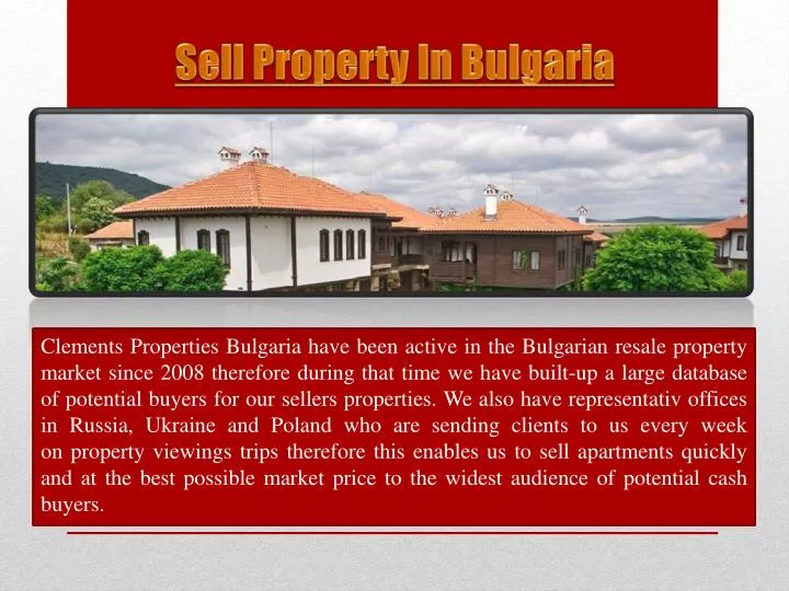 sell property in bulgaria