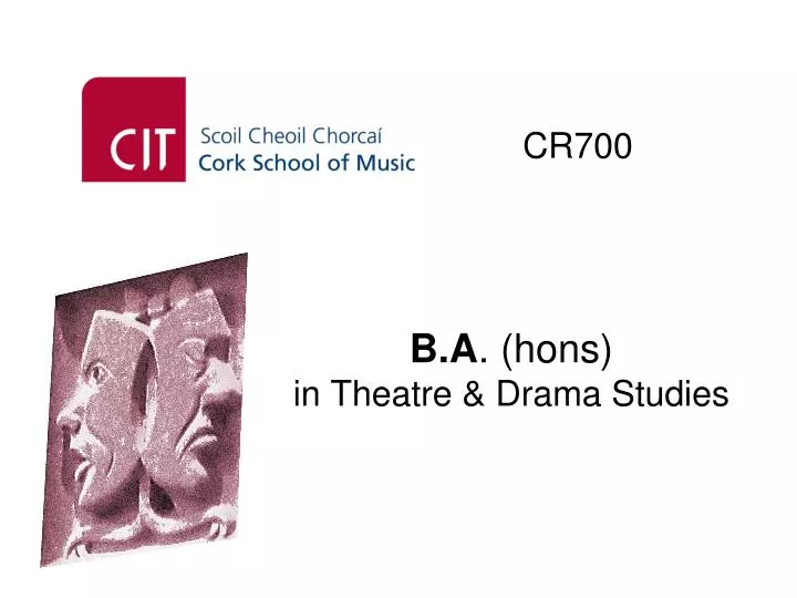 b a hons in theatre drama studies