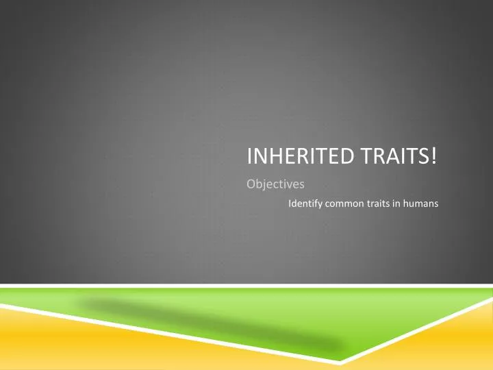 inherited traits