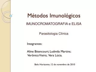 m todos imunol gicos