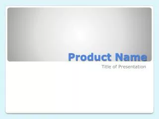 product name