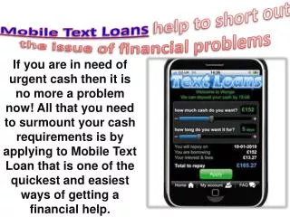 Now Overcome Issues of Financial Crunch Quickly with Mobile
