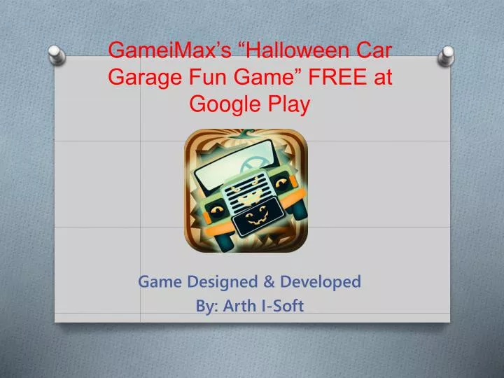gameimax s halloween car garage fun game free at google play