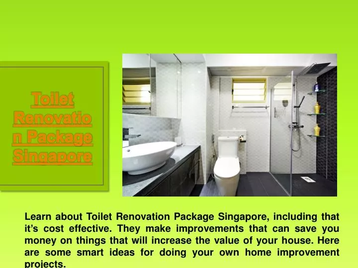 toilet renovation package singapore