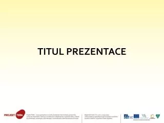 titul prezentace