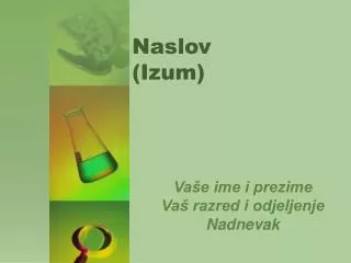 naslov izum