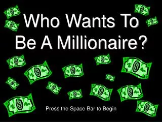 who wants to be a millionaire