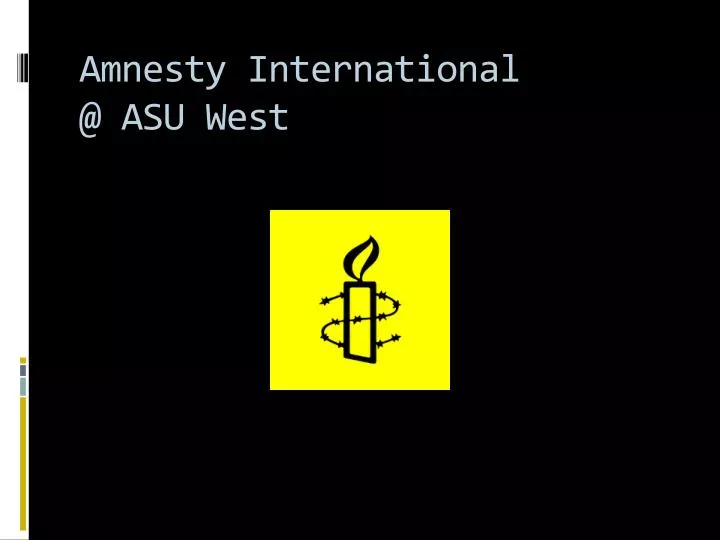 amnesty international @ asu west