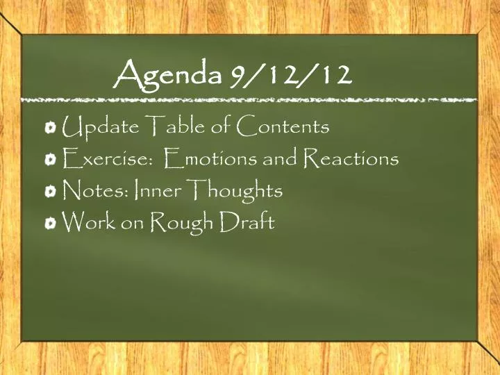 agenda 9 12 12