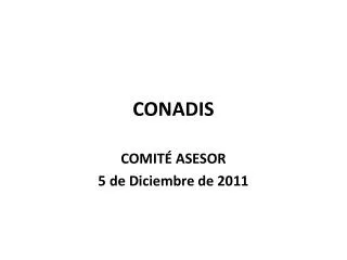 conadis