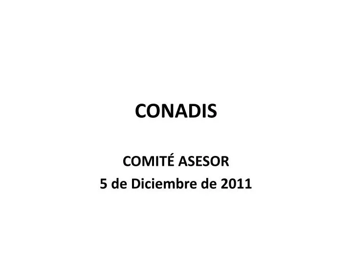 conadis