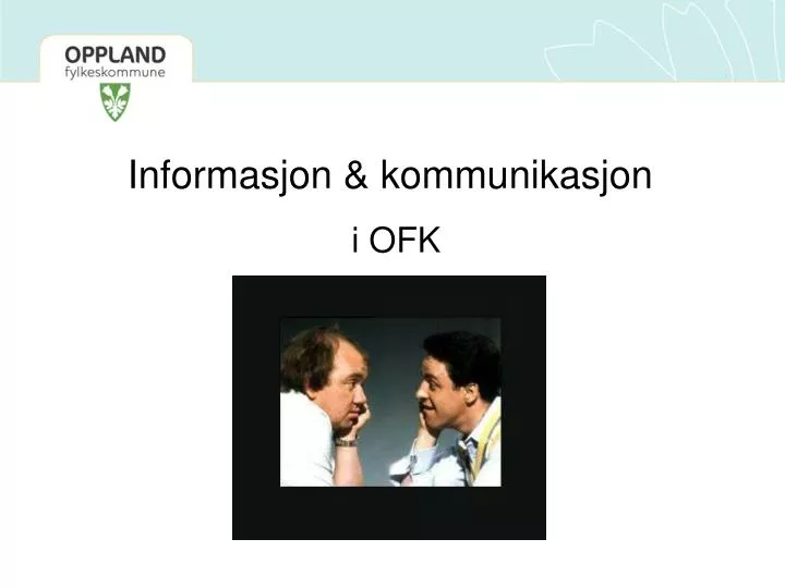informasjon kommunikasjon