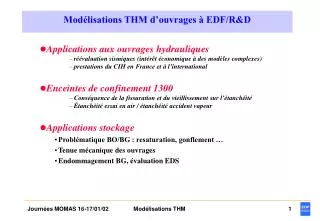 mod lisations thm d ouvrages edf r d