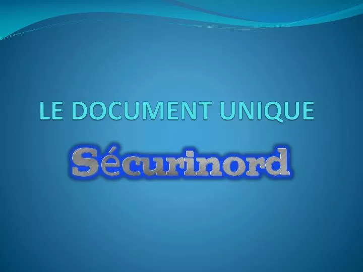 le document unique