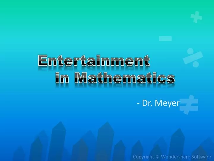 entertainment in mathematics