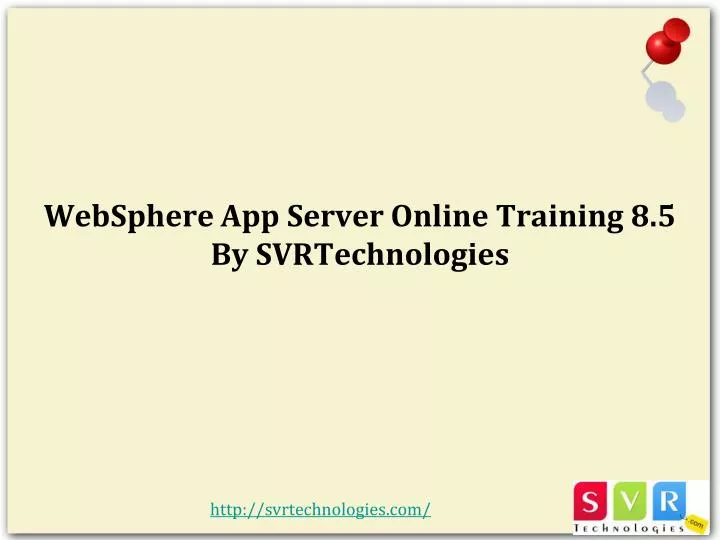 websphere app server online training 8 5 by svrtechnologies