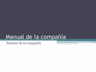 manual de la compa a