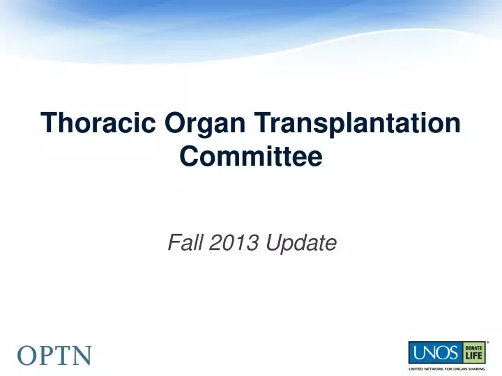 thoracic organ transplantation committee