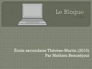 le blogue web 2 0