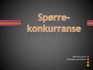 sp rre konkurranse