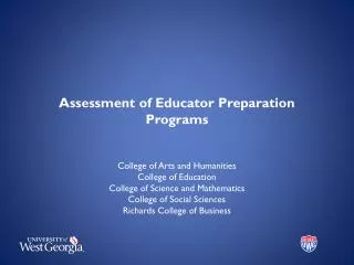 Assessment of Educator Preparation Programs