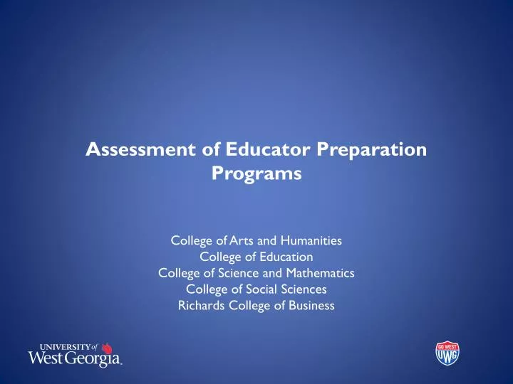 assessment of educator preparation programs