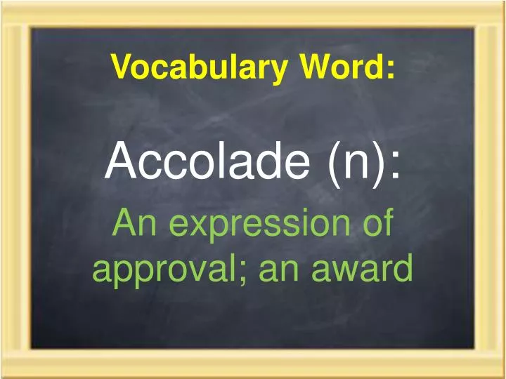 vocabulary word