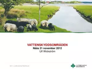 VATTENSKYDDSOMRÅDEN Nääs 21 november 2012 Ulf Wickström