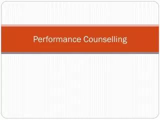 Performance Counselling