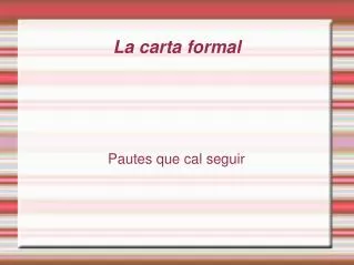 pautes que cal seguir