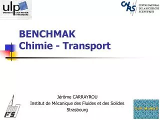 benchmak chimie transport