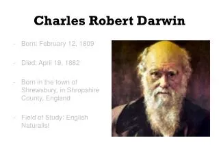 Charles Robert Darwin