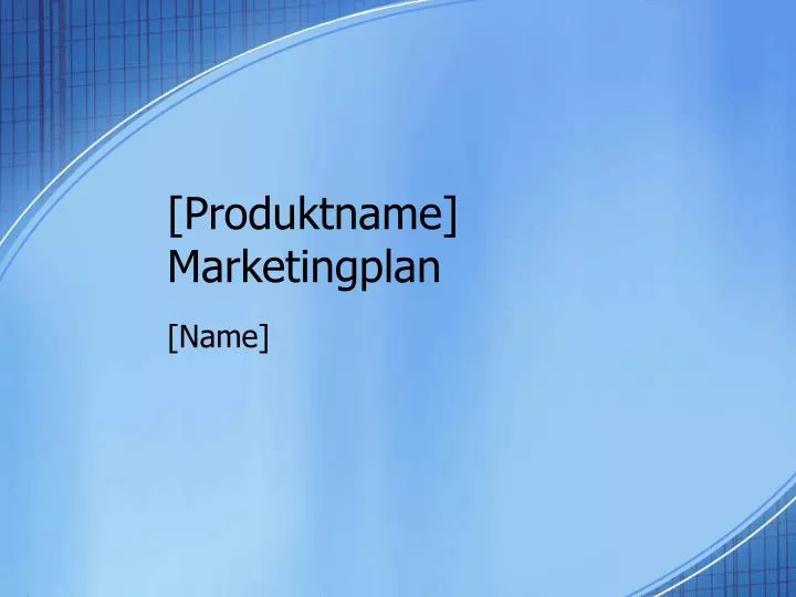 produktname marketingplan