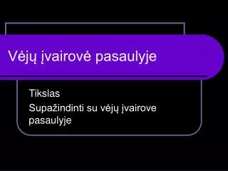v j vairov pasaulyje