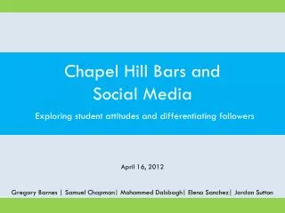 Chapel Hill Bars and Social Media