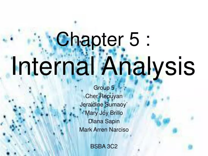 chapter 5 internal analysis