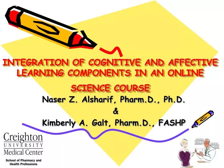 integration of cognitive and affective learning components in an online science course