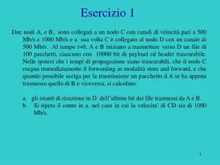 esercizio 1
