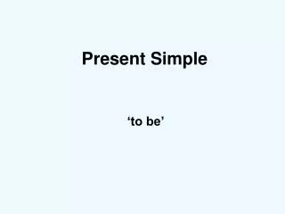 Present Simple