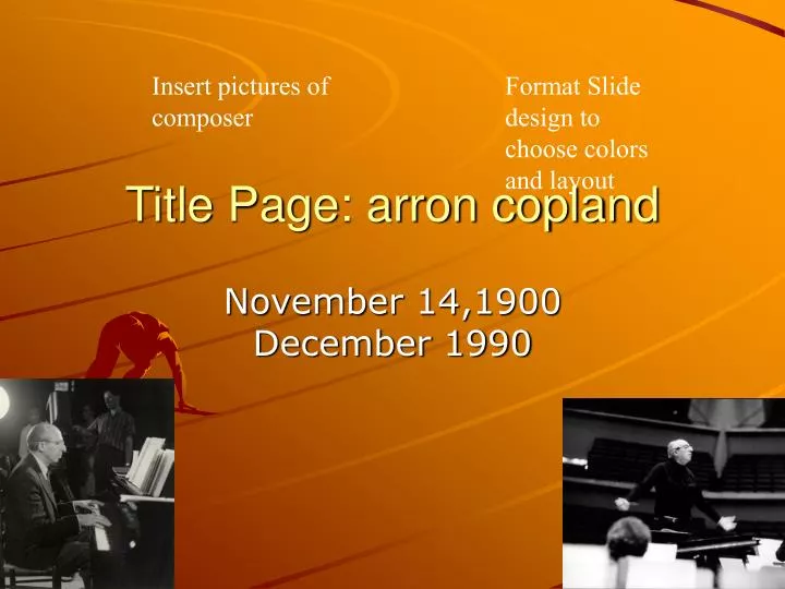 title page arron copland