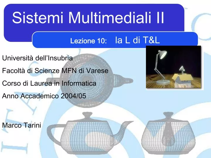 sistemi multimediali ii