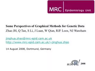 Some Perspectives of Graphical Methods for Genetic Data