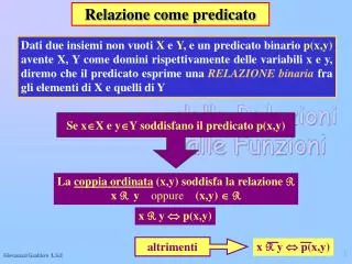 relazione come predicato