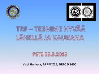 virpi honkala arrfc z15 drfc d 1400