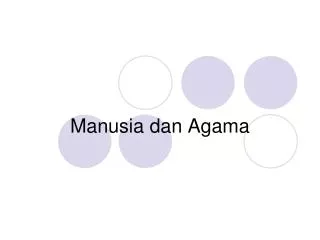 manusia dan agama