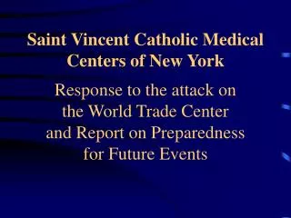 Saint Vincent Catholic Medical Centers of New York