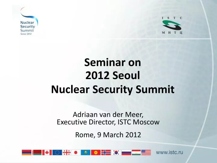 seminar on 2012 seoul nuclear security summit