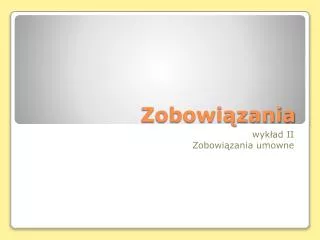 zobowi zania