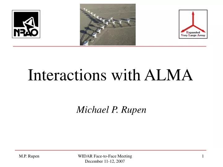 interactions with alma